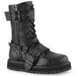 Valor-220 Black Vegan Leather Demonia - Image 2