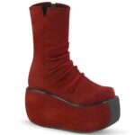 Violet-100 Demonia Burgundy Faux Suede - Image 2