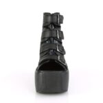 Violet-150 Demonia Black Vegan Leather-Hologram - Image 3