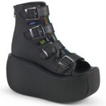 Violet-150 Demonia Black Vegan Leather-Hologram - Image 6
