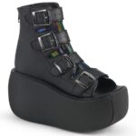 Violet-150 Demonia Black Vegan Leather-Hologram - Image 7