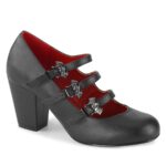 Vivika-38 Demonia Black Vegan Leather