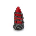 Vivika-38 Demonia Silver Faux Nubuck Leather - Image 3