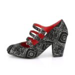 Vivika-38 Demonia Silver Faux Nubuck Leather - Image 4