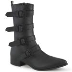 Warlock-110-C Black Vegan Leather Demonia - Image 2