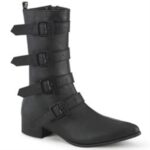 Warlock-110-C Black Vegan Leather Demonia - Image 6