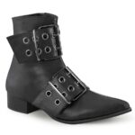 Warlock-55 Demonia Black Vegan Leather - Image 2