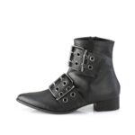 Warlock-55 Demonia Black Vegan Leather - Image 4