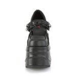 Wave-48 Black Vegan Leather Demonia - Image 3